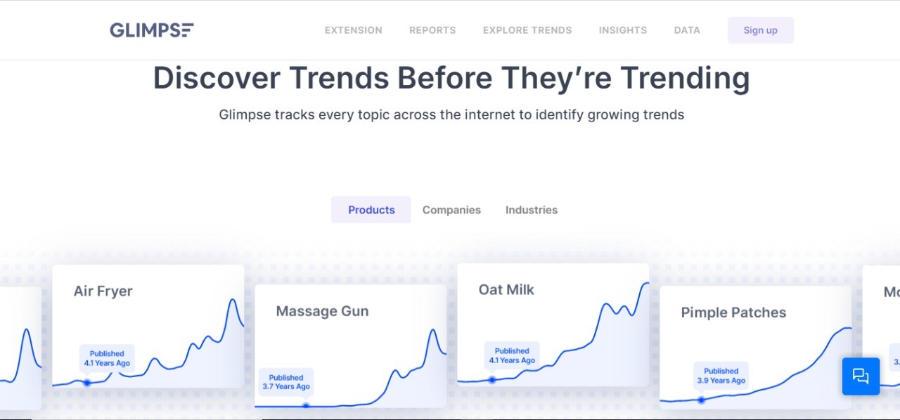 Herramienta seo Glimpse 